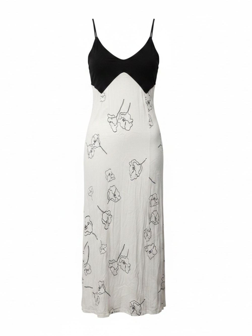 Rachel Pally Maxi Dress Floor length Black and Cream 100% Rayon